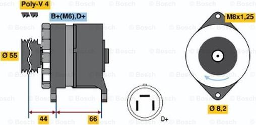 BOSCH 0 986 038 220 - Ģenerators ps1.lv