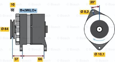 BOSCH 0 986 033 970 - Ģenerators ps1.lv