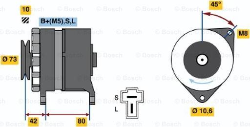 BOSCH 0 986 033 441 - Ģenerators ps1.lv