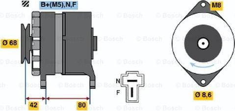 BOSCH 0 986 033 481 - Ģenerators ps1.lv