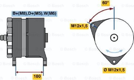 BOSCH 0 986 033 520 - Ģenerators ps1.lv