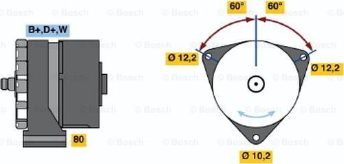 BOSCH 0 986 033 570 - Ģenerators ps1.lv