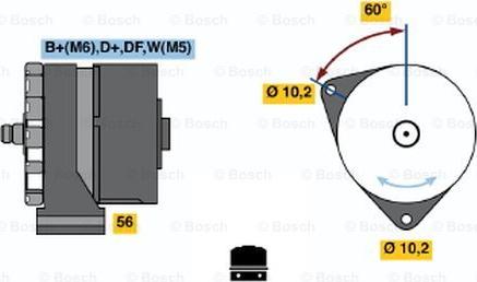 BOSCH 0 986 033 620 - Ģenerators ps1.lv