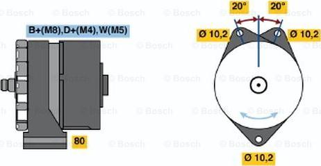 BOSCH 0 986 033 100 - Ģenerators ps1.lv