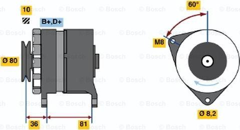 BOSCH 0 986 033 310 - Ģenerators ps1.lv