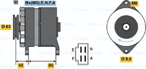 BOSCH 0 986 032 451 - Ģenerators ps1.lv