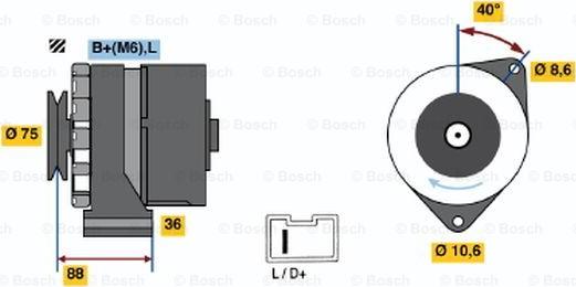 BOSCH 0 986 032 301 - Ģenerators ps1.lv