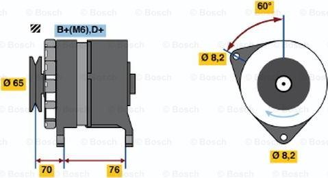 BOSCH 0 986 037 460 - Ģenerators ps1.lv