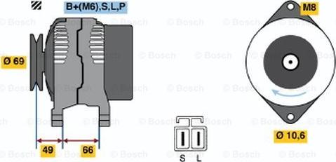 BOSCH 0 986 037 691 - Ģenerators ps1.lv