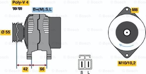 BOSCH 0 986 037 651 - Ģenerators ps1.lv