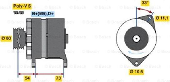 BOSCH 0 986 037 160 - Ģenerators ps1.lv