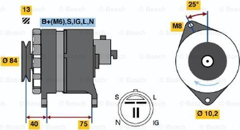 BOSCH 0 986 037 841 - Ģenerators ps1.lv