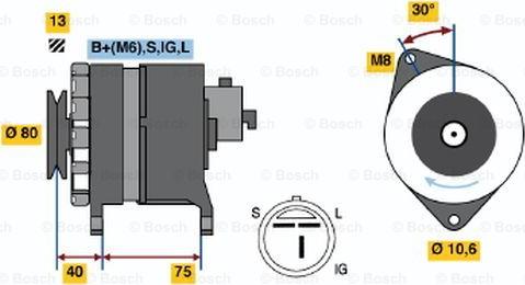 BOSCH 0 986 037 811 - Ģenerators ps1.lv