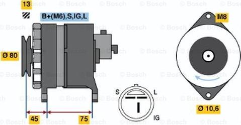 BOSCH 0 986 037 831 - Ģenerators ps1.lv