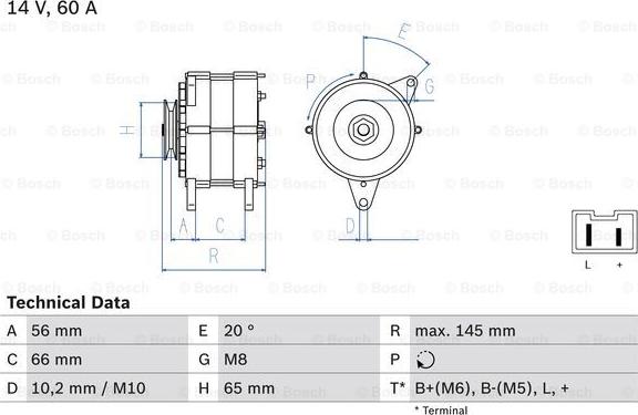 BOSCH 0 986 037 321 - Ģenerators ps1.lv