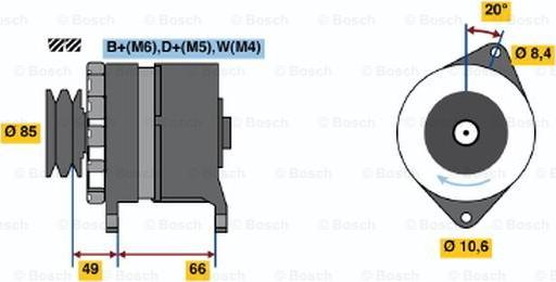 BOSCH 0 986 037 251 - Ģenerators ps1.lv