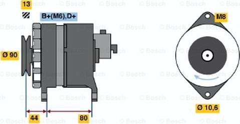 BOSCH 0 986 037 210 - Ģenerators ps1.lv