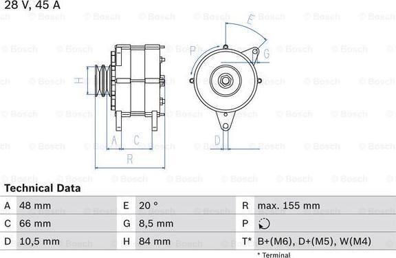 BOSCH 0 986 037 221 - Ģenerators ps1.lv