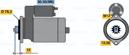 BOSCH 0 986 021 910 - Starteris ps1.lv