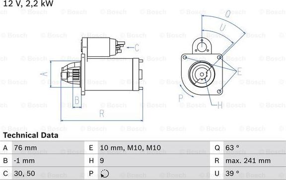 BOSCH 0 986 021 620 - Starteris ps1.lv