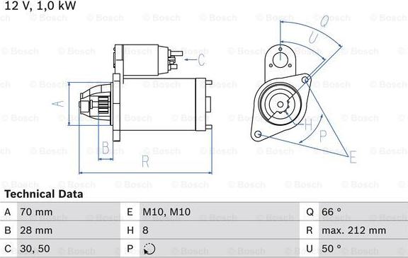 BOSCH 0 986 023 230 - Starteris ps1.lv