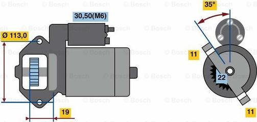 BOSCH 0 986 023 760 - Starteris ps1.lv