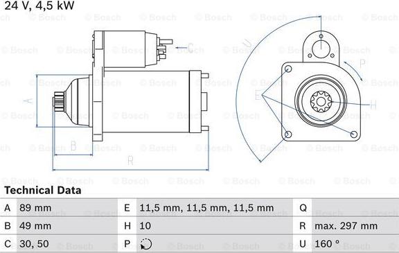 BOSCH 0 986 022 940 - Starteris ps1.lv