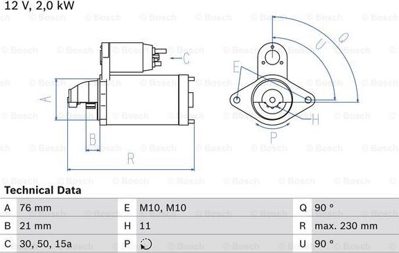 BOSCH 0 986 022 880 - Starteris ps1.lv