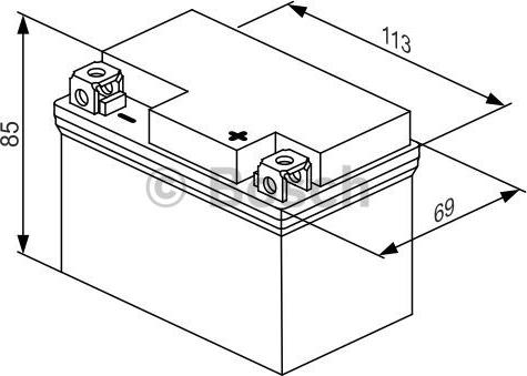 BOSCH 0 986 122 604 - Startera akumulatoru baterija ps1.lv