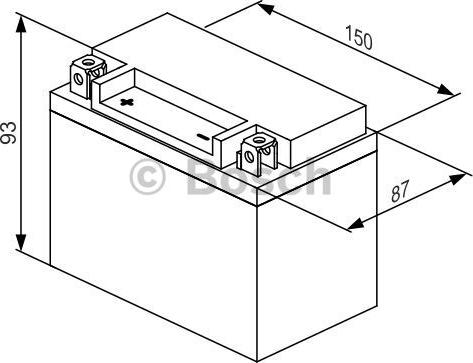 BOSCH 0 986 122 603 - Startera akumulatoru baterija ps1.lv