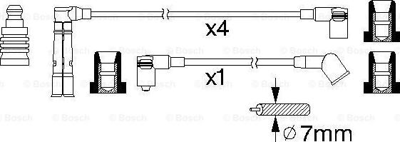 BOSCH 0 986 356 354 - Augstsprieguma vadu komplekts ps1.lv