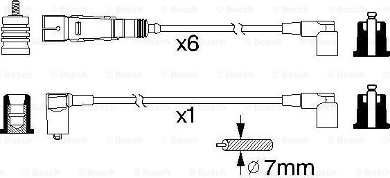 BOSCH 0 986 356 335 - Augstsprieguma vadu komplekts ps1.lv