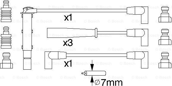 BOSCH 0 986 356 740 - Augstsprieguma vadu komplekts ps1.lv