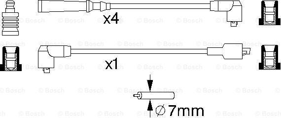 BOSCH 0 986 356 702 - Augstsprieguma vadu komplekts ps1.lv