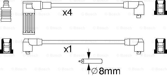 BOSCH 0 986 356 718 - Augstsprieguma vadu komplekts ps1.lv