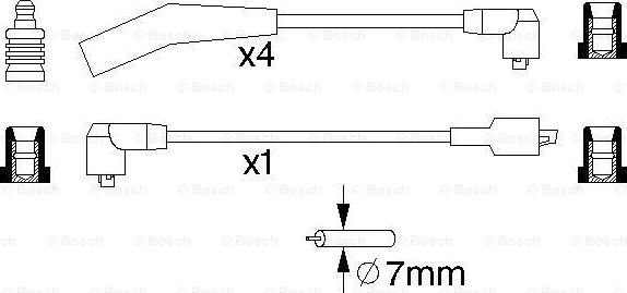 BOSCH 0 986 357 094 - Augstsprieguma vadu komplekts ps1.lv