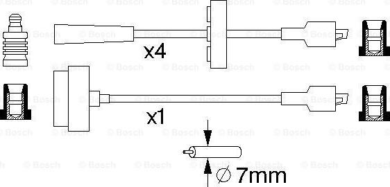 BOSCH 0 986 357 077 - Augstsprieguma vadu komplekts ps1.lv