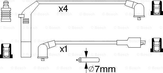 BOSCH 0 986 357 142 - Augstsprieguma vadu komplekts ps1.lv