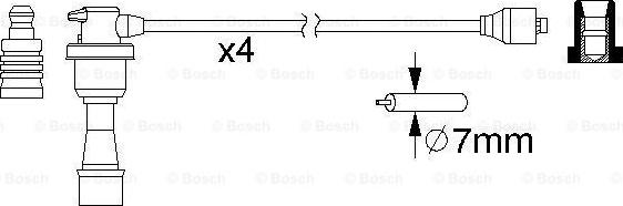 BOSCH 0 986 357 151 - Augstsprieguma vadu komplekts ps1.lv