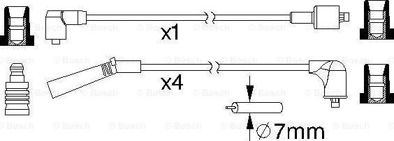 BOSCH 0 986 357 185 - Augstsprieguma vadu komplekts ps1.lv