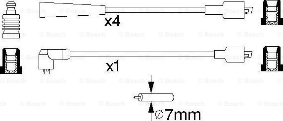 BOSCH 0 986 357 131 - Augstsprieguma vadu komplekts ps1.lv