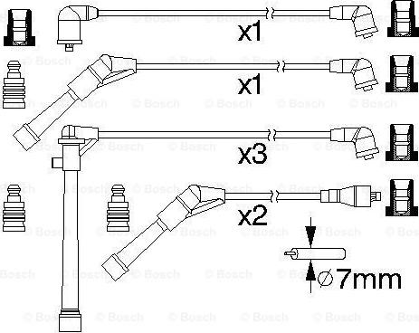 BOSCH 0 986 357 174 - Augstsprieguma vadu komplekts ps1.lv