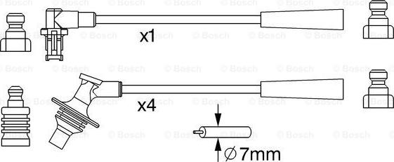 BOSCH 0 986 357 230 - Augstsprieguma vadu komplekts ps1.lv