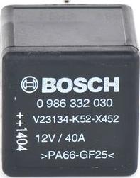 BOSCH 0 986 332 030 - Relejs, Darba strāva ps1.lv