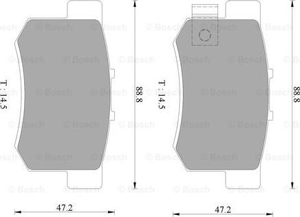 BOSCH 0 986 AB9 062 - Bremžu uzliku kompl., Disku bremzes ps1.lv