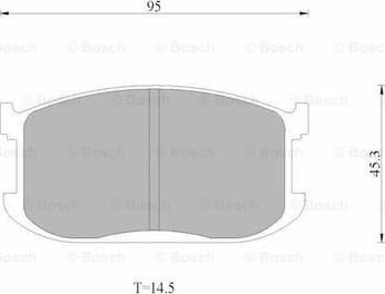 BOSCH 0 986 AB9 001 - Bremžu uzliku kompl., Disku bremzes ps1.lv