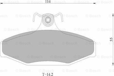 BOSCH 0 986 AB9 016 - Bremžu uzliku kompl., Disku bremzes ps1.lv