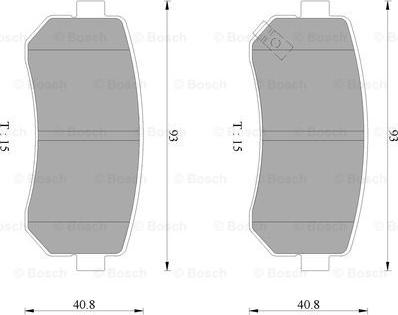 BOSCH 0 986 AB9 149 - Bremžu uzliku kompl., Disku bremzes ps1.lv