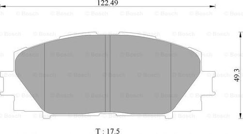 BOSCH 0 986 AB9 146 - Bremžu uzliku kompl., Disku bremzes ps1.lv