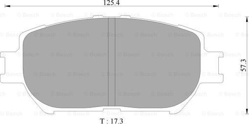 BOSCH 0 986 AB9 116 - Bremžu uzliku kompl., Disku bremzes ps1.lv